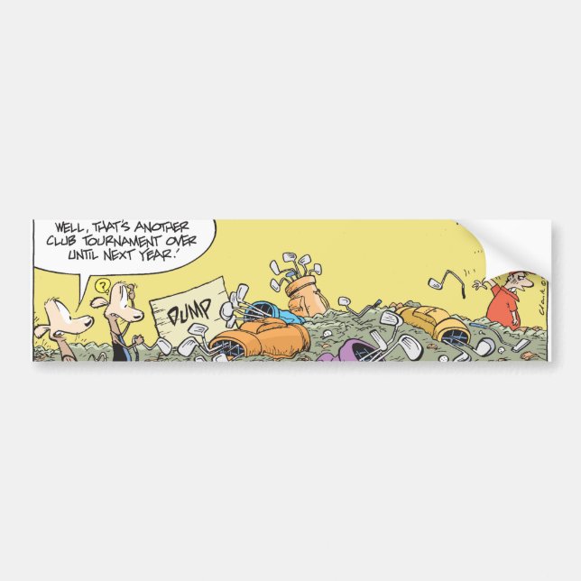 Golf-Spaß Autoaufkleber (Vorne)