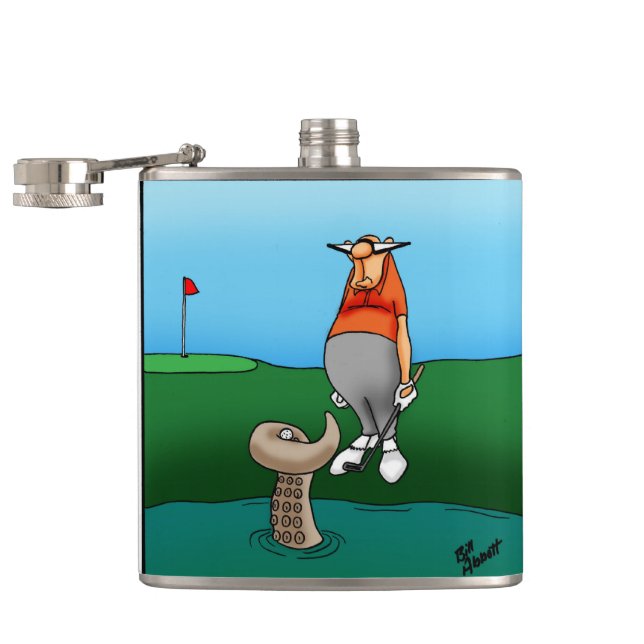 Golf Spaß Flask-Geschenk Flachmann (Geöffnet)