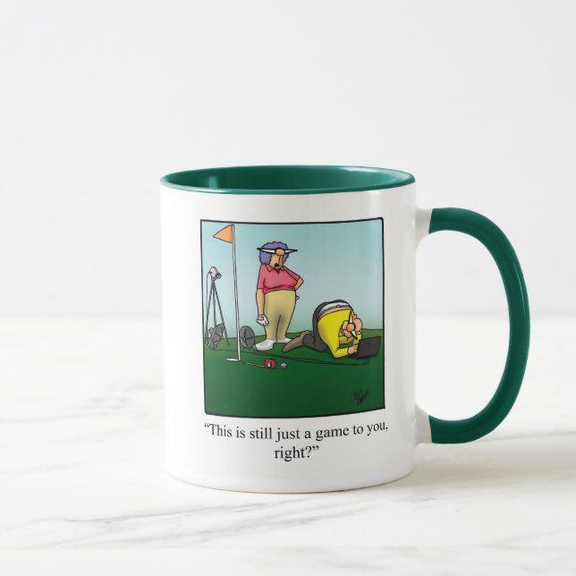 Golf Spaß Tasse Geschenk (Rechts)