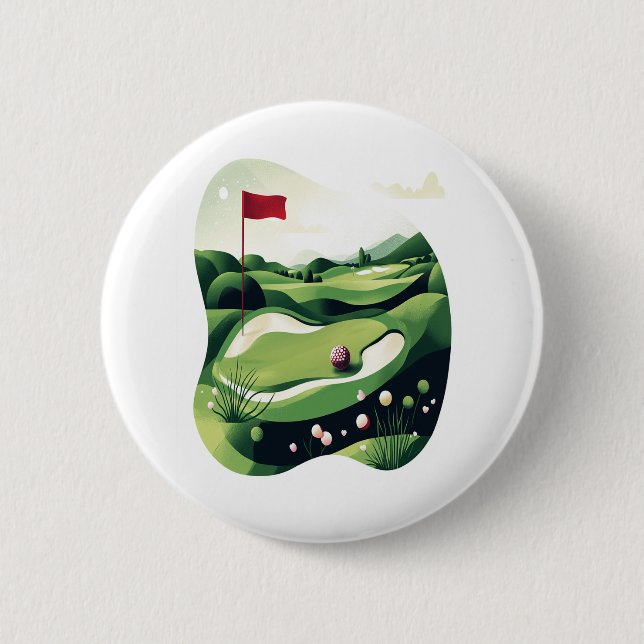 Golf spielen button (Vorderseite)