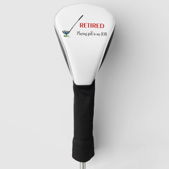 Golf spielen - Cooler Golf Head Cover Headcover (Vorderseite)