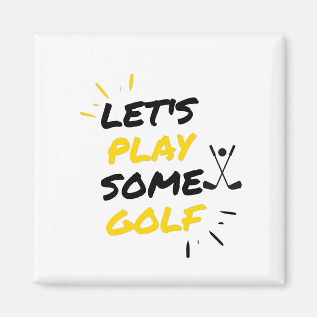 Golf spielen magnet (Vorne)