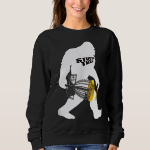Golf spielen mit einem stupiden Baumkurs F Sweatshirt