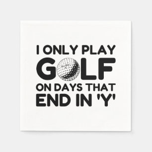 Golf spielen serviette