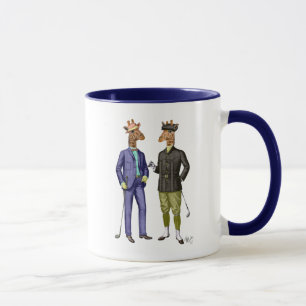 Golf spielende Giraffen 2 Tasse