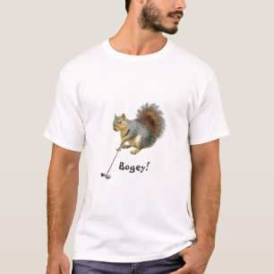 Golf spielender Eichhörnchen-T - Shirt
