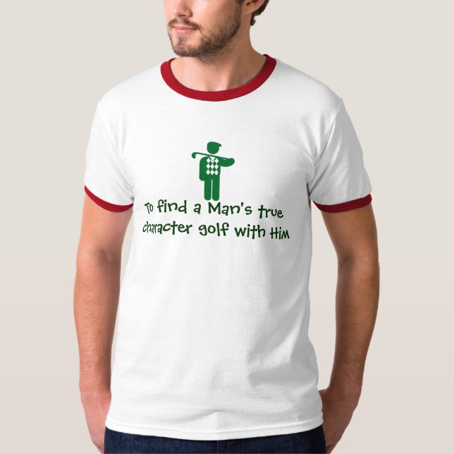 Golf spielender T - Shirt des Golfs Rate (Vorderseite)