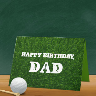 Golf spielender Vater Geburtstag oder Vatertag Ben Karte