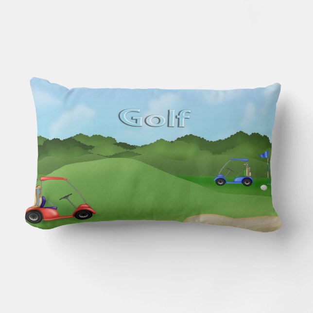 Golf spielendes lumbales Kissen (Vorderseite)