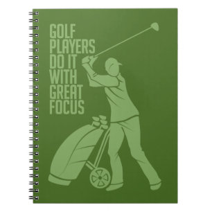 GOLF-SPIELER-Gewohnheitsnotizbuch Notizblock