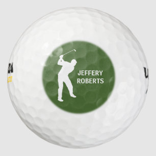 Golf-Spieler-Logo mit kundenspezifischem Golfball