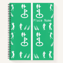 GOLF SPIRAL NOTEBOOK DESIGN NOTIZBUCH