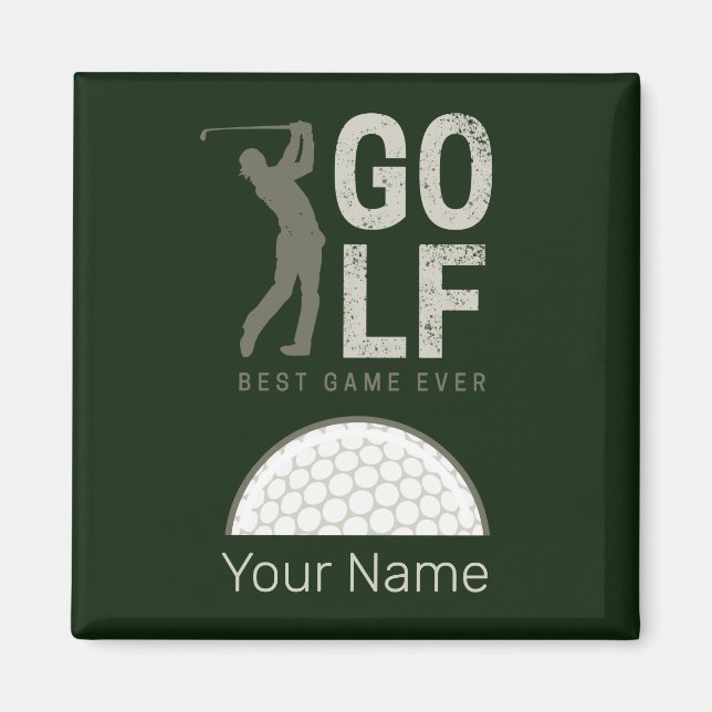 Golf Sport Bestes Spiel für Golfer und Coaches Magnet (Vorne)