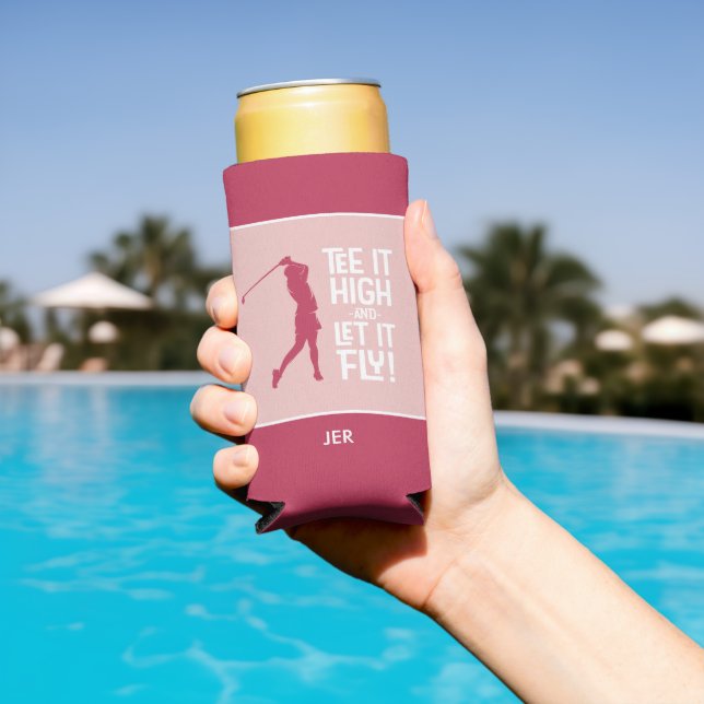 Golf Sport Funny T-Shirt Zitat Niedlich Magenta Ro Selters Dosenkühler (In Situ Pool)