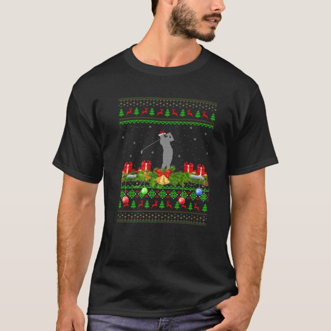 Golf Sport Lover Xmas Weihnachten Golf Weihnachten T-Shirt (Vorderseite)