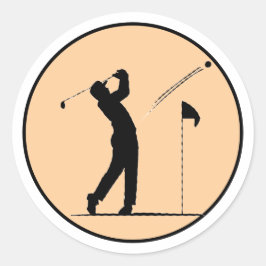 Golf-Sport Runder Aufkleber