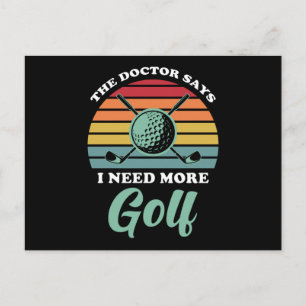 Golf Sprichwort Funny Postkarte