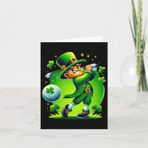 Golf St Patricks Day Golf Irish Golfing Karte