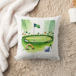 Golf St. Patrick's Day Golf zum Thema Golfer Kissen