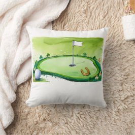 Golf St. Patrick's Day Golf zum Thema Golfer Kissen