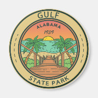 Golf Staat Park Alabama Circle Abzeichen