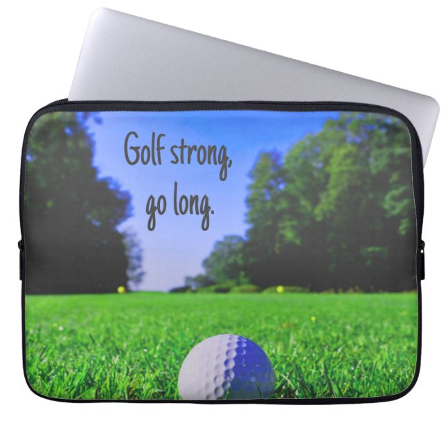 Golf starke, lange Rasen-Golf Laptopschutzhülle (Vorderseite)