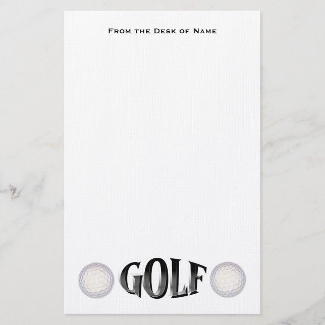Golf stationär briefpapier (Vorderseite)