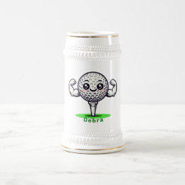 Golf Strong Beer Stein | For Men & Women Bierglas