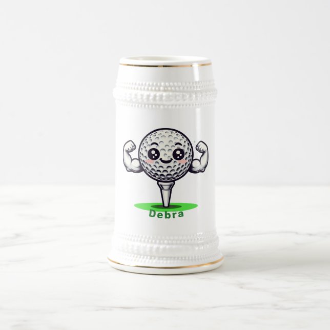 Golf Strong Beer Stein | For Men & Women Bierglas (Mittel)