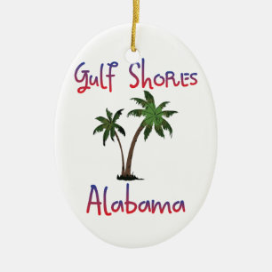 Golf stützt Alabama unter Keramik Ornament