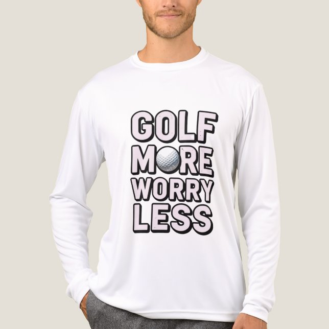 Golf-Sucht Lustiger Golfer Tri-Blend Shirt (Vorderseite)