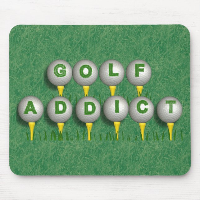 Golf-Süchtiger Mousepad (Vorne)