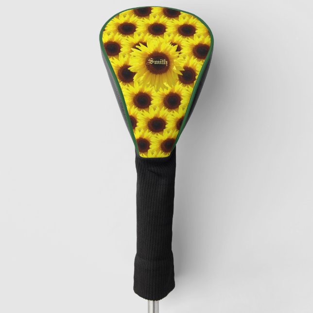Golf Sunflower Driver Cover Headcover (Vorderseite)