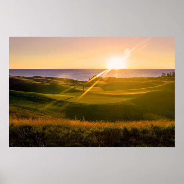 Golf Sunset Poster (Vorne)