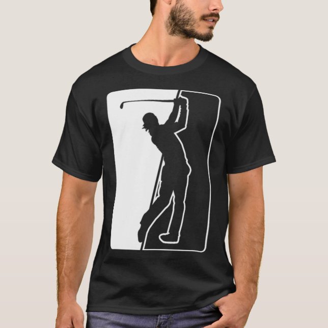 Golf Swing Card Geschenkidee Badminton Shirts (Vorderseite)