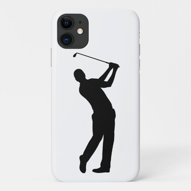 Golf Swing Silhouette Case-Mate iPhone Hülle (Rückseite)
