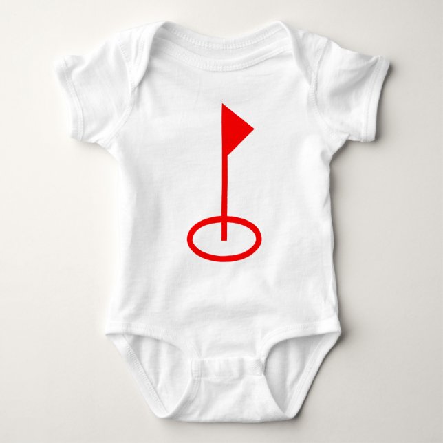 Golf Symbol Baby Strampler (Vorderseite)