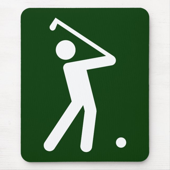 Golf-Symbol Mousepad (Vorne)
