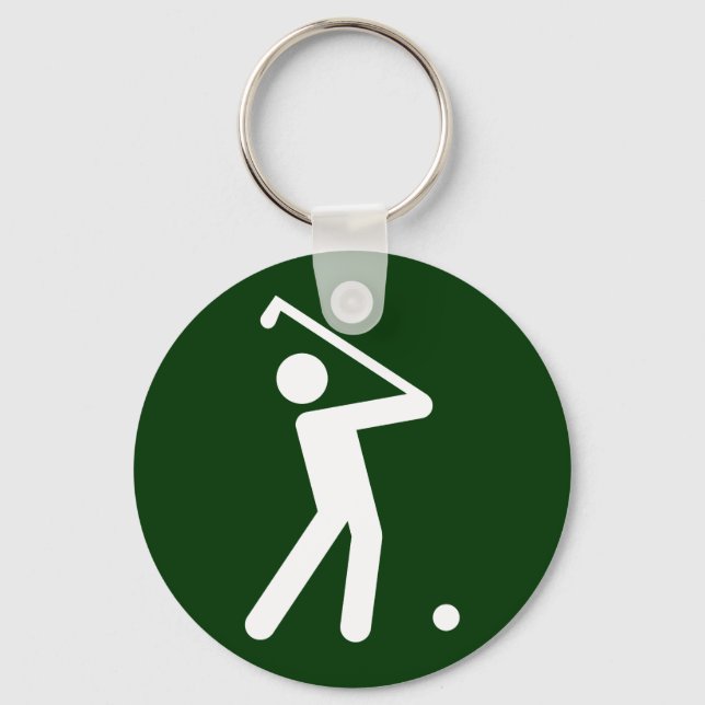 Golf Symbol Schlüsselanhänger (Vorderseite)
