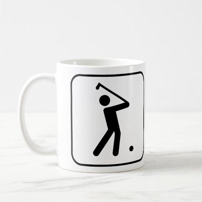 Golf-Symbol-Tasse Kaffeetasse (Links)