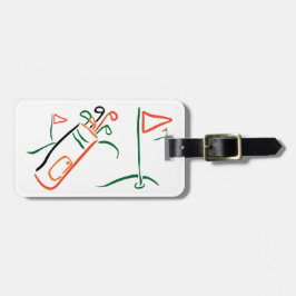 Golf-Szene Gepäckanhänger