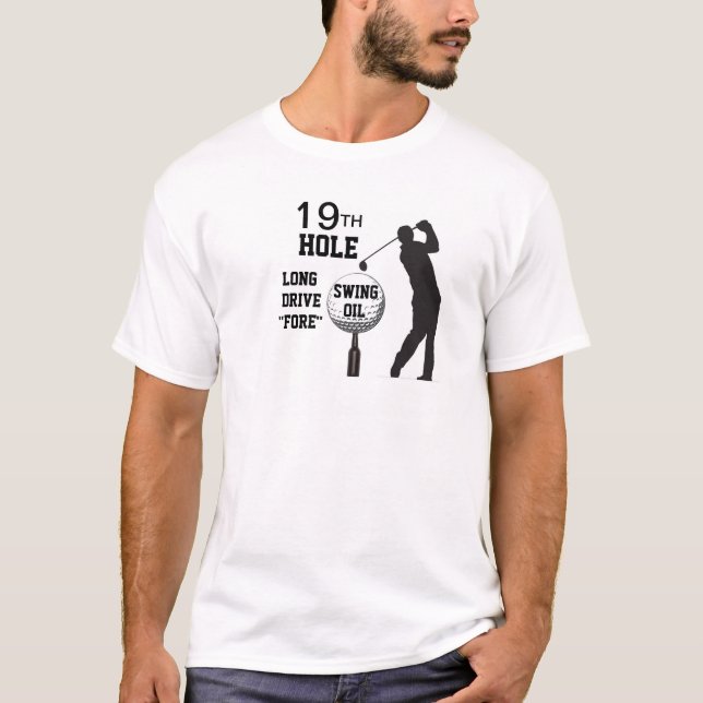 Golf-T - Shirt-19. Loch T-Shirt (Vorderseite)