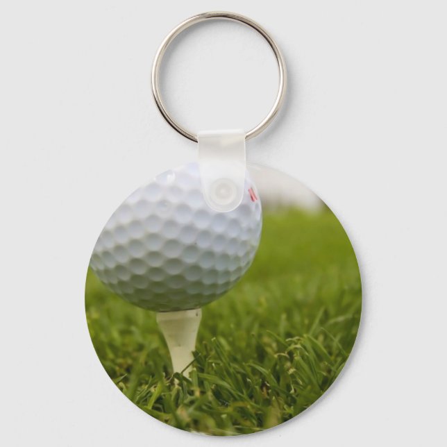 Golf T-Shirt Design Schlüsselanhänger (Vorderseite)