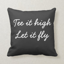 Golf T-Shirt es hoch. Lass es Fliegenslogan