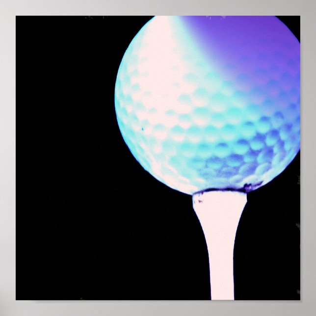 Golf T-Shirt Poster Print (Vorne)
