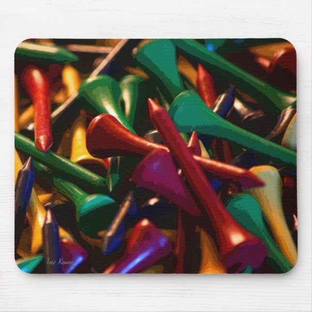 Golf-T-Shirts Mousepad (Vorne)