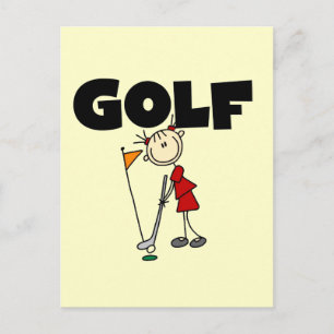 GOLF T-Shirts und Geschenke für Mädchen Postkarte
