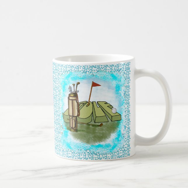 Golf-Tag-Tasse Kaffeetasse (Rechts)