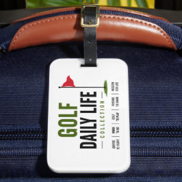 Golf Tägliche Lebensroutine Gepäckanhänger