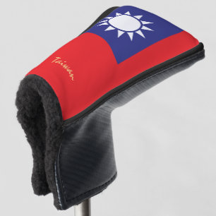 Golf Taiwan & taiwanesische Flagge / Golf Clubs Co Headcover